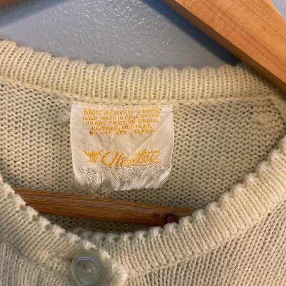 Vintage Shawl Full Arms Buttons Up/ Lovely Crochet/ Boho Shawl Cape Grandma - Picture 4 of 4